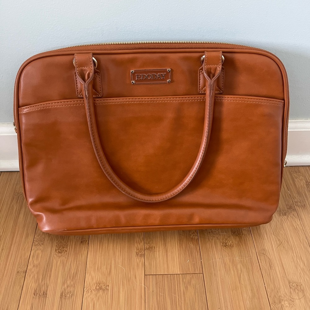 Edoday leather padded laptop holder